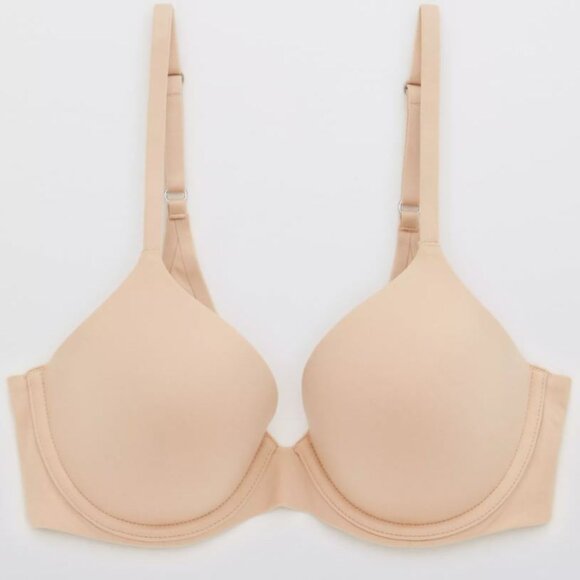 Aerie Beige Nude Sunnie Full Coverage Lightly Lined Bra Size 34G - Picture 1 of 6
